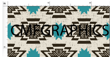 Load image into Gallery viewer, Blue Modern Aztec - Removable Wallpaper