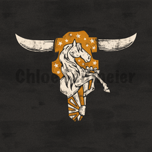 Load image into Gallery viewer, Sunburst Horse + Longhorn