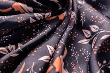 Load image into Gallery viewer, Skull & Flower Silk Western Bandana