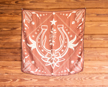 Load image into Gallery viewer, Horseshoe Silk Western Bandana