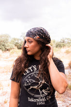 Load image into Gallery viewer, Skull & Flower Silk Western Bandana