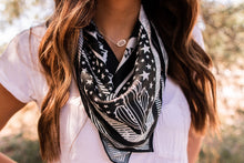 Load image into Gallery viewer, Midnight Desert Silk Western Bandana