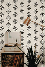 Load image into Gallery viewer, Subtle Aztec - Removable Wallpaper
