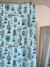 Load image into Gallery viewer, Organic Cacti + Flora - Shower Curtain
