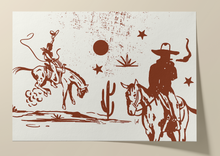 Load image into Gallery viewer, Red Dirt Cowboys - Giclée Fine Art Print,

