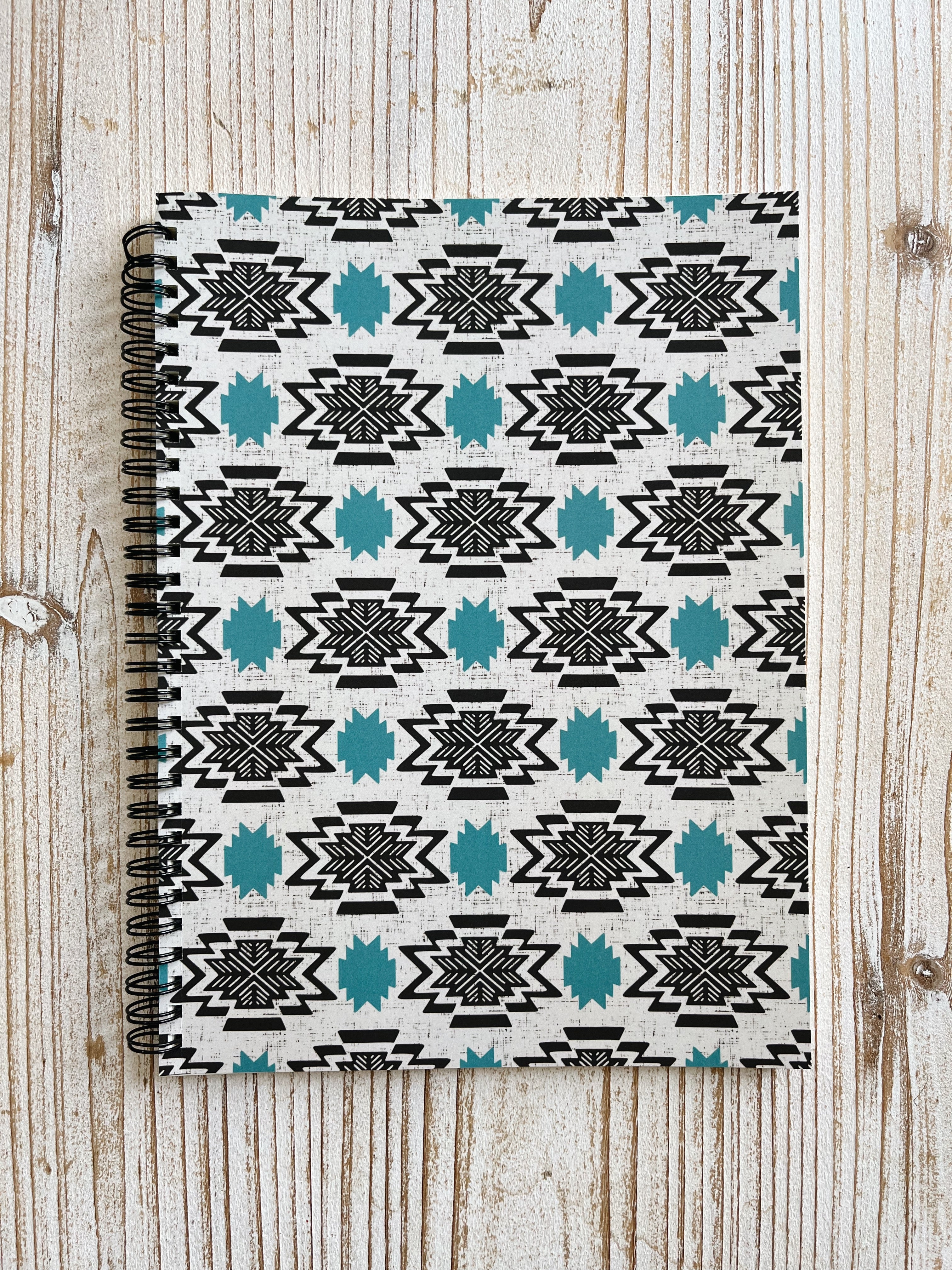 Blue Modern Aztec - Notebook – Chloe Feilmeier