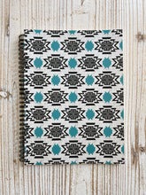 Load image into Gallery viewer, Blue Modern Aztec - Notebook
