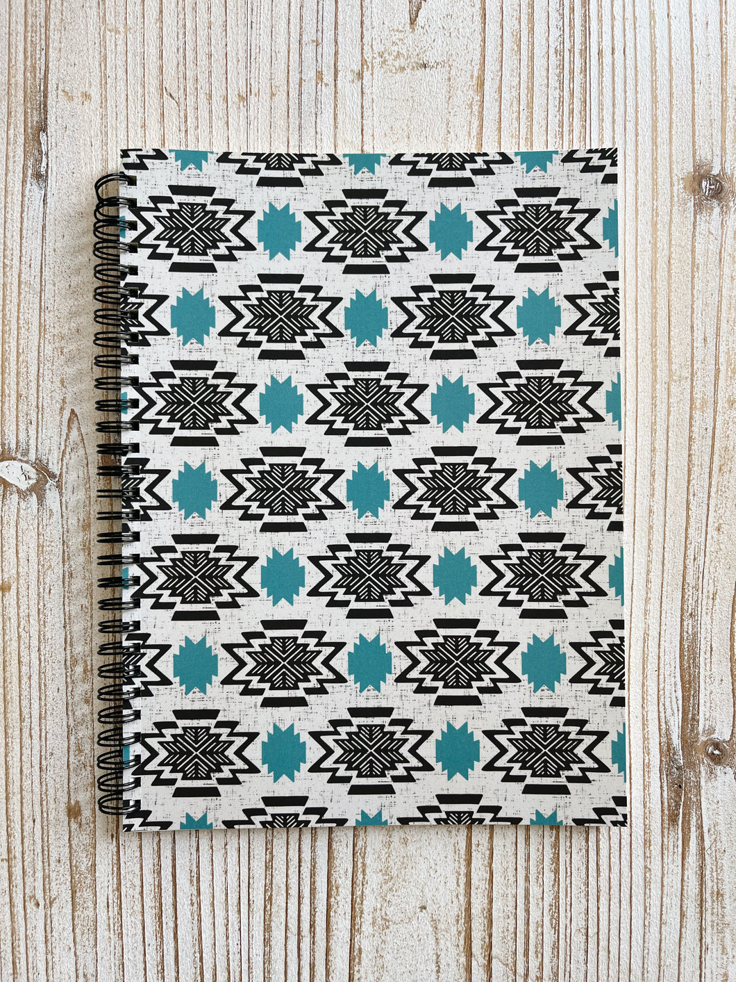 Blue Modern Aztec - Notebook