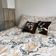 Load image into Gallery viewer, Boho Skull &amp; Cactus - Duvet Cover
