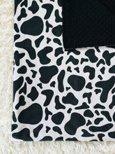 Load image into Gallery viewer, Cow Print - Minky Blanket
