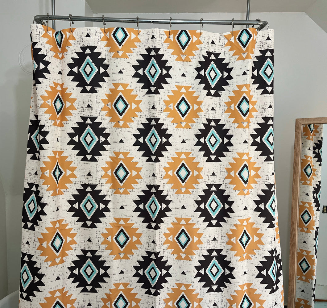 Tic Tac Aztec - Shower Curtain