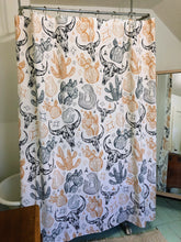 Load image into Gallery viewer, Boho Skull &amp; Cactus - Shower Curtain

