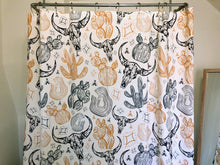 Load image into Gallery viewer, Boho Skull &amp; Cactus - Shower Curtain
