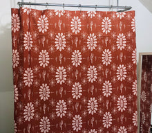 Load image into Gallery viewer, Rust Cactus Blossom - Shower Curtain
